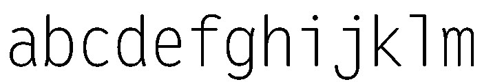 Letter Gothic Recast Extra Light FONT