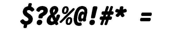 Letter Gothic Recast Heavy Italic Font OTHER CHARS