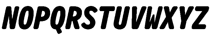 Letter Gothic Recast Heavy Italic Font UPPERCASE