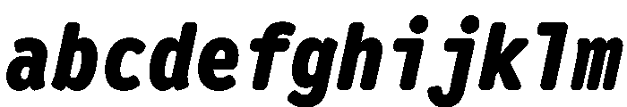 Letter Gothic Recast Heavy Italic FONT