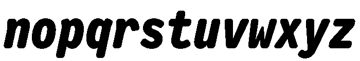 Letter Gothic Recast Heavy Italic Font LOWERCASE