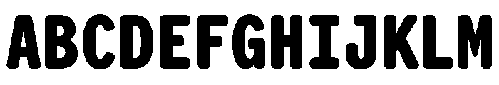 Letter Gothic Recast Heavy Font UPPERCASE