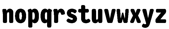 Letter Gothic Recast Heavy Font LOWERCASE