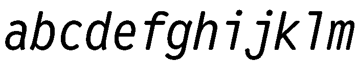 Letter Gothic Recast Italic FONT