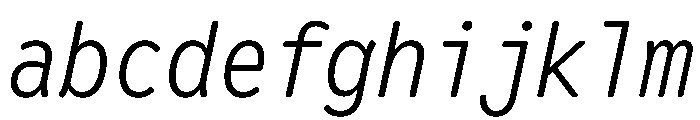 Letter Gothic Recast Light Italic FONT