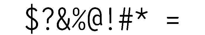 Letter Gothic Recast Light Font OTHER CHARS