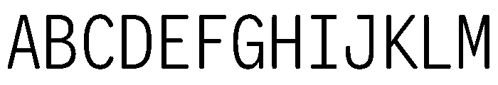 Letter Gothic Recast Light Font UPPERCASE