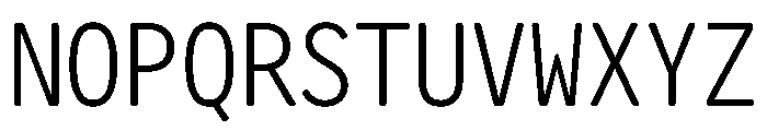Letter Gothic Recast Light Font UPPERCASE