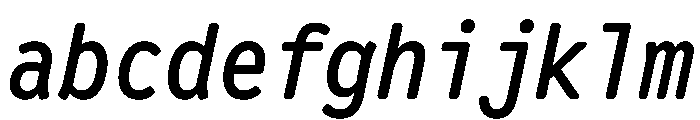 Letter Gothic Recast Medium Italic FONT