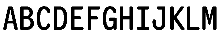 Letter Gothic Recast Medium Font UPPERCASE