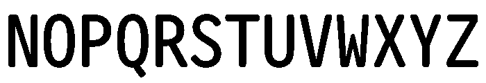 Letter Gothic Recast Medium Font UPPERCASE