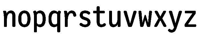 Letter Gothic Recast Medium Font LOWERCASE