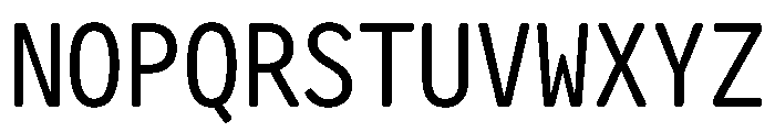 Letter Gothic Recast Regular Font UPPERCASE