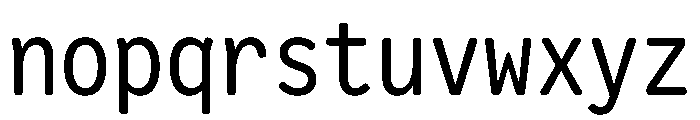 Letter Gothic Recast Regular Font LOWERCASE