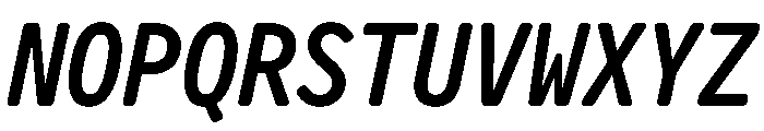 Letter Gothic Recast Semibold Italic Font UPPERCASE
