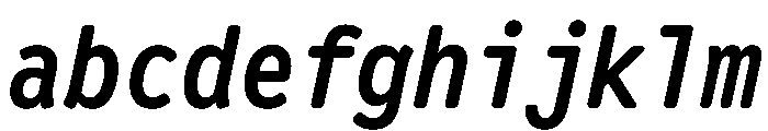 Letter Gothic Recast Semibold Italic FONT