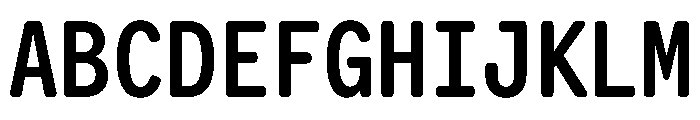 Letter Gothic Recast Semibold Font UPPERCASE