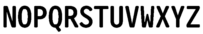 Letter Gothic Recast Semibold Font UPPERCASE