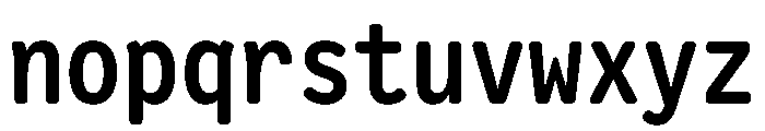 Letter Gothic Recast Semibold Font LOWERCASE