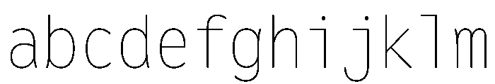 Letter Gothic Recast Thin FONT