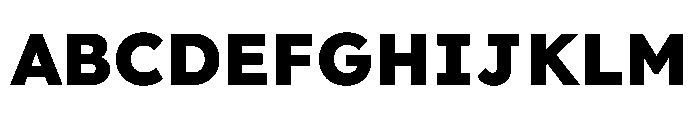 Lexend Deca ExtraBold Font UPPERCASE