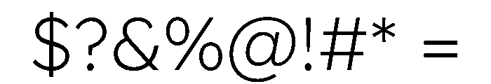 Lexend Deca ExtraLight Font OTHER CHARS