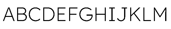Lexend Deca ExtraLight Font UPPERCASE