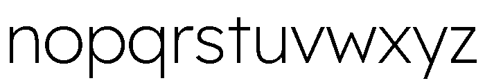 Lexend Deca ExtraLight Font LOWERCASE