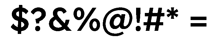 Lexend Deca Medium Font OTHER CHARS