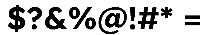 Lexend Deca SemiBold Font OTHER CHARS