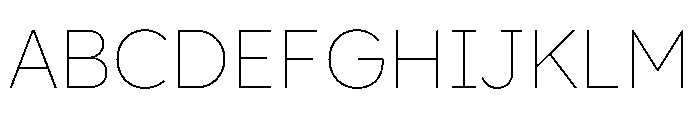 Lexend Deca Thin Font UPPERCASE