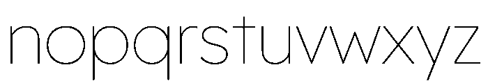 Lexend Deca Thin Font LOWERCASE