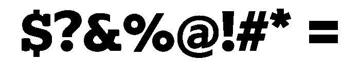 Lexia Hebrew Extra Bold Font OTHER CHARS