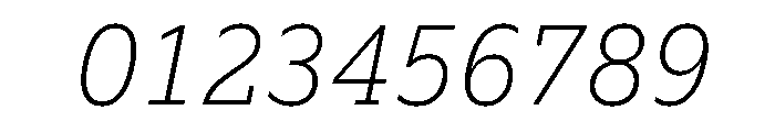 Lexia Hebrew Extra Light Italic Font OTHER CHARS