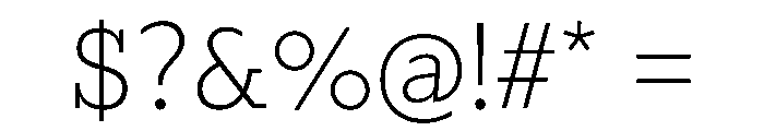 Lexia Hebrew Extra Light Font OTHER CHARS