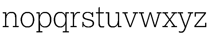 Lexia Hebrew Extra Light Font LOWERCASE