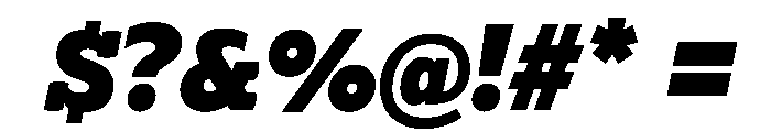 Lexia Hebrew Heavy Italic Font OTHER CHARS