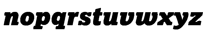 Lexia Hebrew Heavy Italic Font LOWERCASE