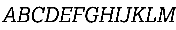 Lexia Hebrew Italic Font UPPERCASE