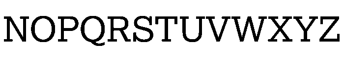 Lexia Hebrew Regular Font UPPERCASE