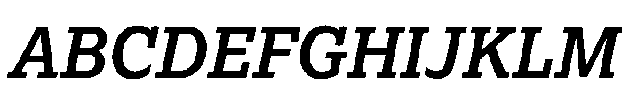 Lexia Hebrew Semibold Italic Font UPPERCASE