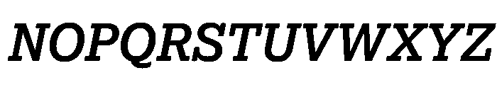 Lexia Hebrew Semibold Italic Font UPPERCASE