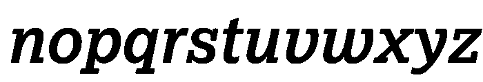 Lexia Hebrew Semibold Italic Font LOWERCASE