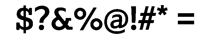 Lexia Hebrew Semibold Font OTHER CHARS
