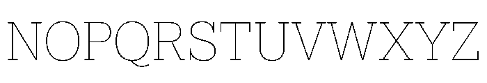 Lexia Hebrew Thin Font UPPERCASE