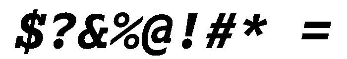 Lexia Mono Hebrew Bold Italic Font OTHER CHARS