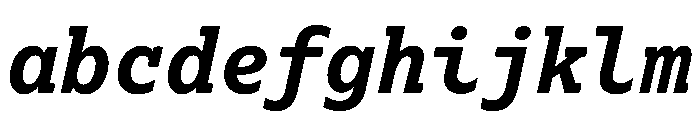 Lexia Mono Hebrew Bold Italic FONT