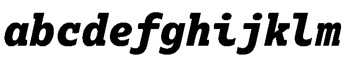 Lexia Mono Hebrew Extra Bold Italic FONT