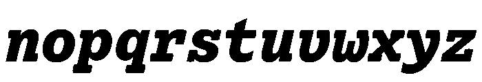 Lexia Mono Hebrew Extra Bold Italic Font LOWERCASE