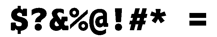 Lexia Mono Hebrew Extra Bold Font OTHER CHARS
